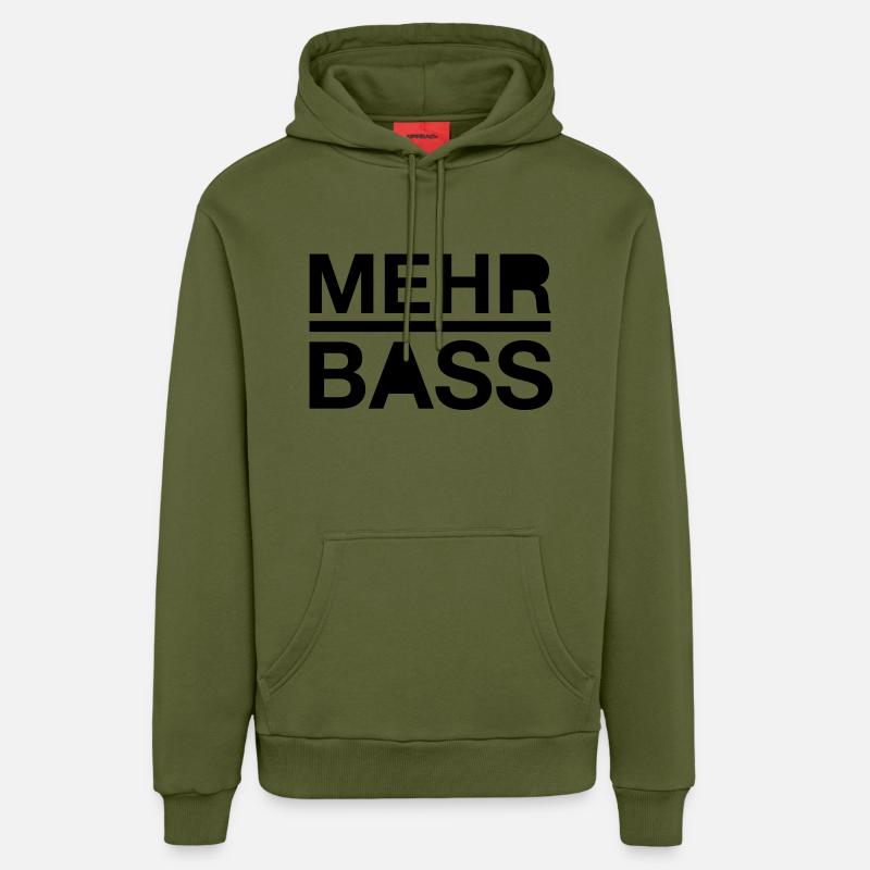 Plus basse - Sweat à capuche bio décontracté fabriqué en UE - MOSS GREEN