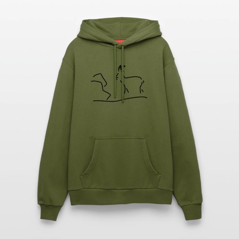 ziege oder steinbock Organic Relaxed Hoodie Made in EU