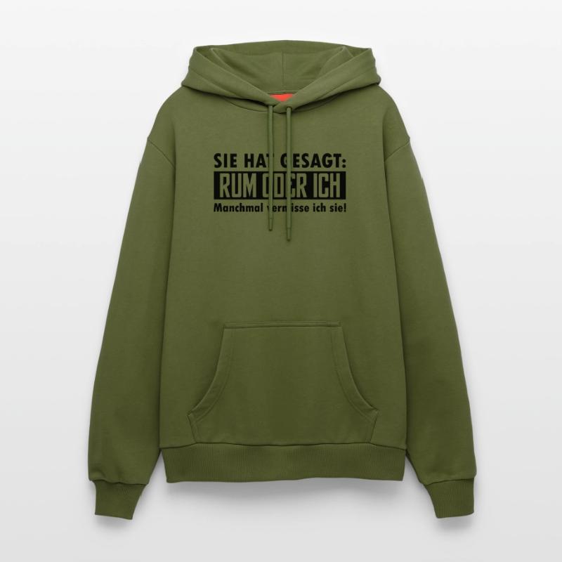 rum oder ich Organic Relaxed Hoodie Made in EU