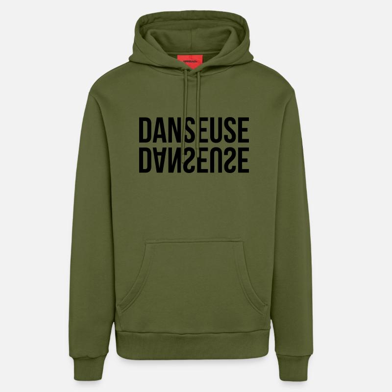 Danse / Danseur / Danseuse / Musique / Danser - Sweat à capuche bio décontracté fabriqué en UE - MOSS GREEN