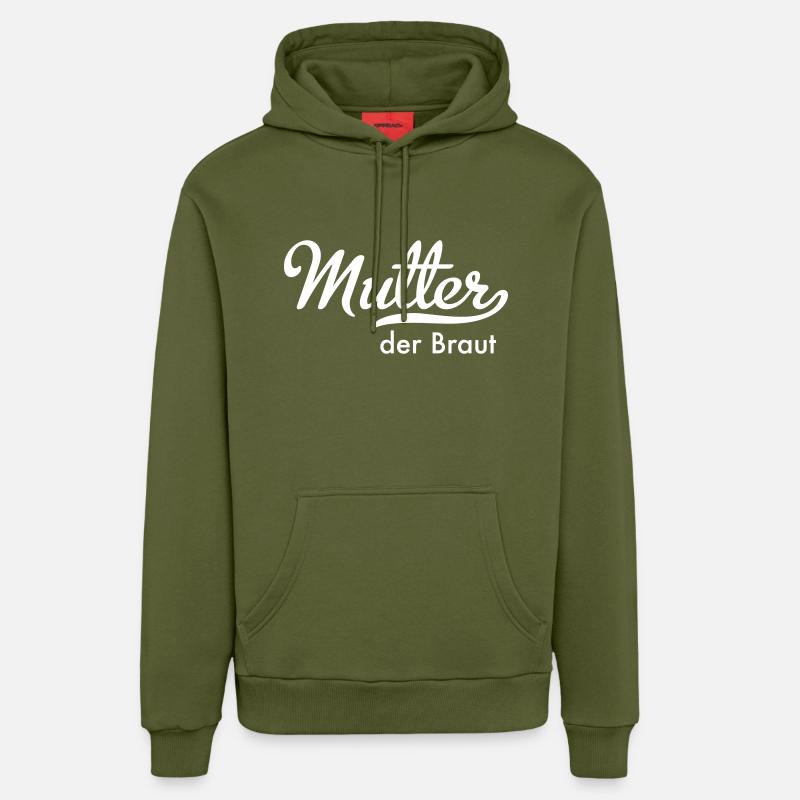 Mutter der Braut - Organic Relaxed Hoodie Made in EU - MOSS GREEN