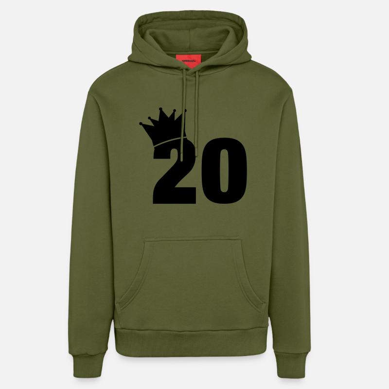 20_krone_f1 - Sweat à capuche bio décontracté fabriqué en UE - MOSS GREEN