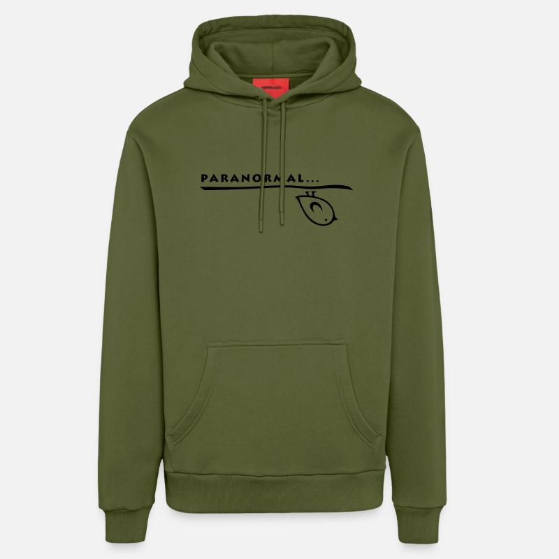 TWEETLERCOOLS - PARANORMAL - Sweat à capuche bio décontracté fabriqué en UE - MOSS GREEN