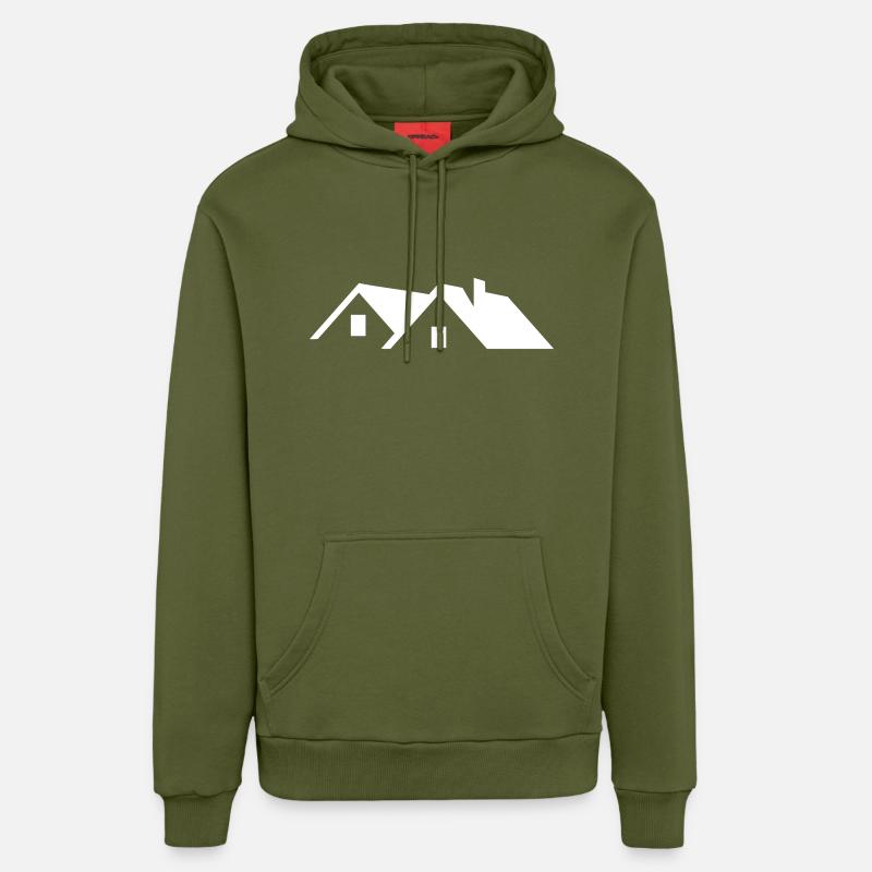 Dach - Organic Relaxed Hoodie Made in EU - MOSS GREEN
