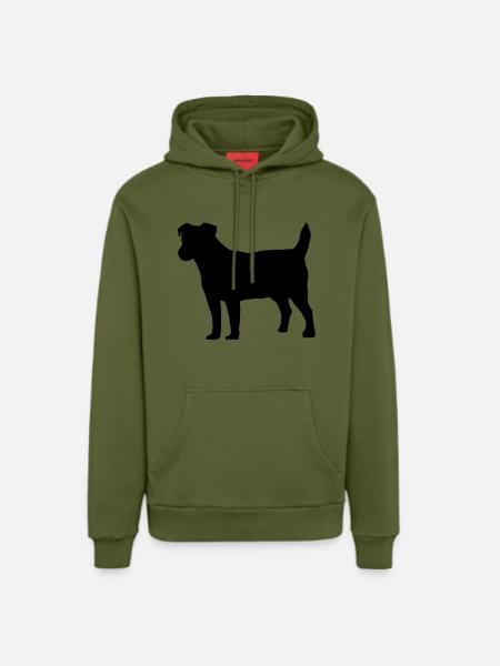 Jack Russell - Organic Relaxed Hoodie Made in EU - MOSS GREEN