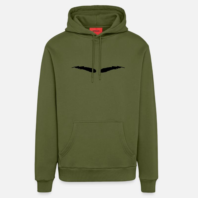 mirette - Sweat à capuche bio décontracté fabriqué en UE - MOSS GREEN