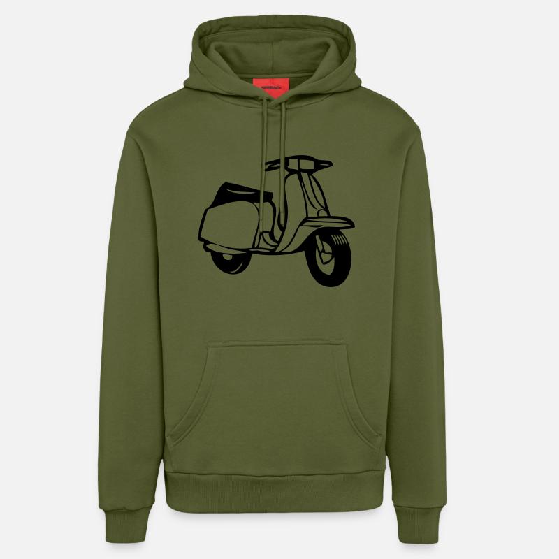 cool - Sweat à capuche bio décontracté fabriqué en UE - MOSS GREEN