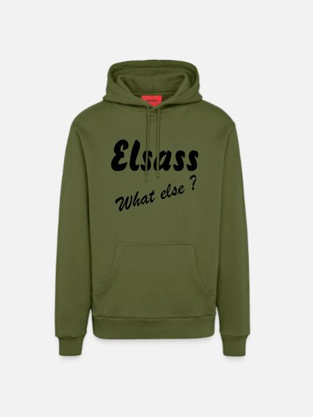 Elsass What Else - Organic Relaxed Hoodie Made in EU - MOSS GREEN