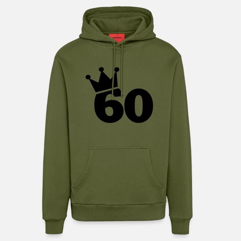 60 - Sweat à capuche bio décontracté fabriqué en UE - MOSS GREEN