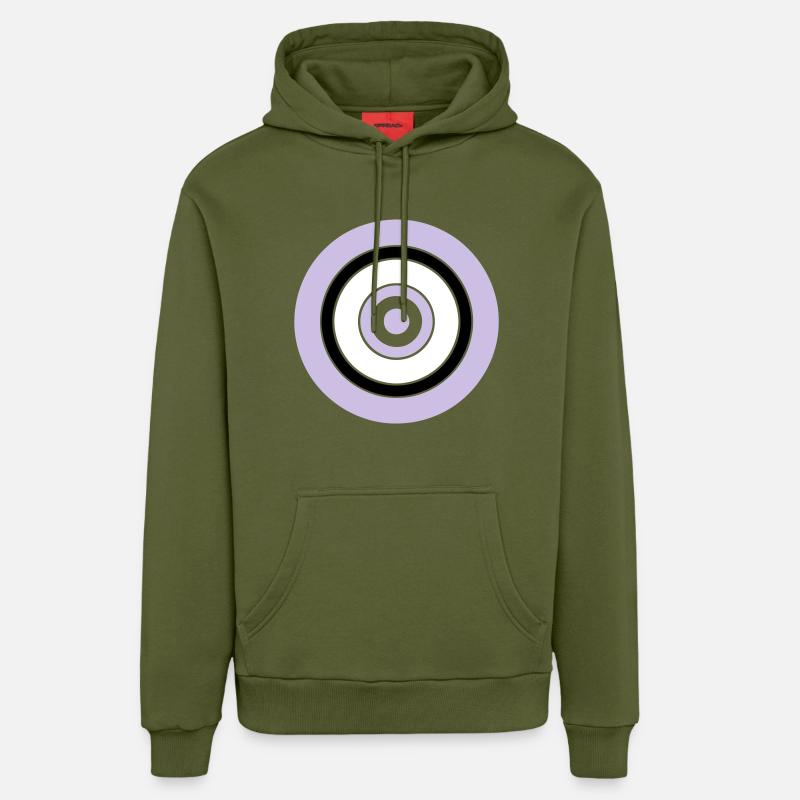 Cercles - Sweat à capuche bio décontracté fabriqué en UE - MOSS GREEN