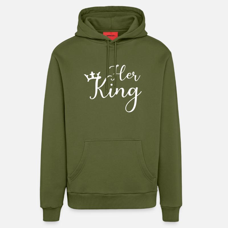 herking - Sweat à capuche bio décontracté fabriqué en UE - MOSS GREEN