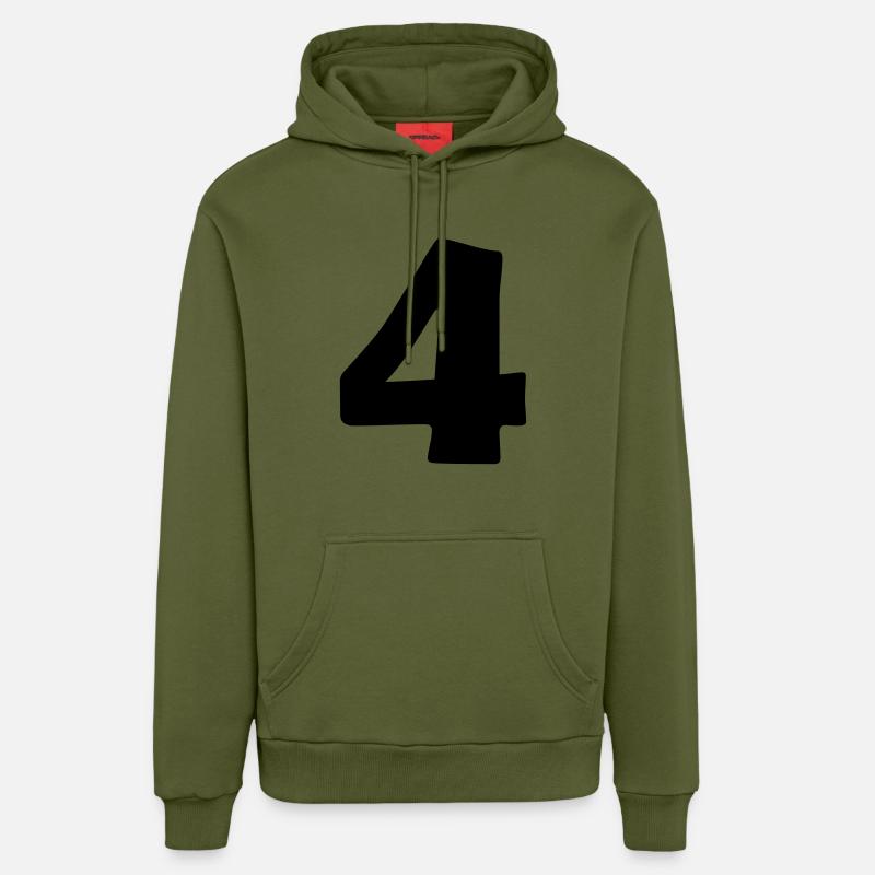 4 - Sweat à capuche bio décontracté fabriqué en UE - MOSS GREEN