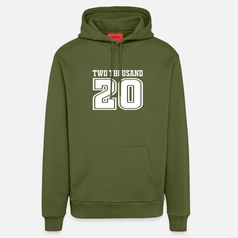 2020 - Sweat à capuche bio décontracté fabriqué en UE - MOSS GREEN