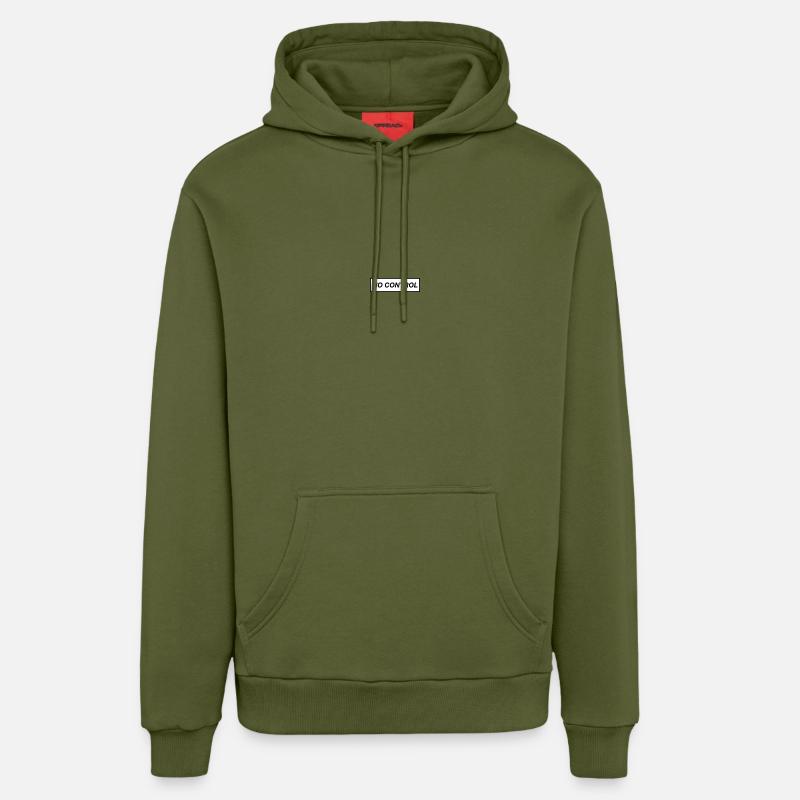 Aucun contrôle - Sweat à capuche bio décontracté fabriqué en UE - MOSS GREEN