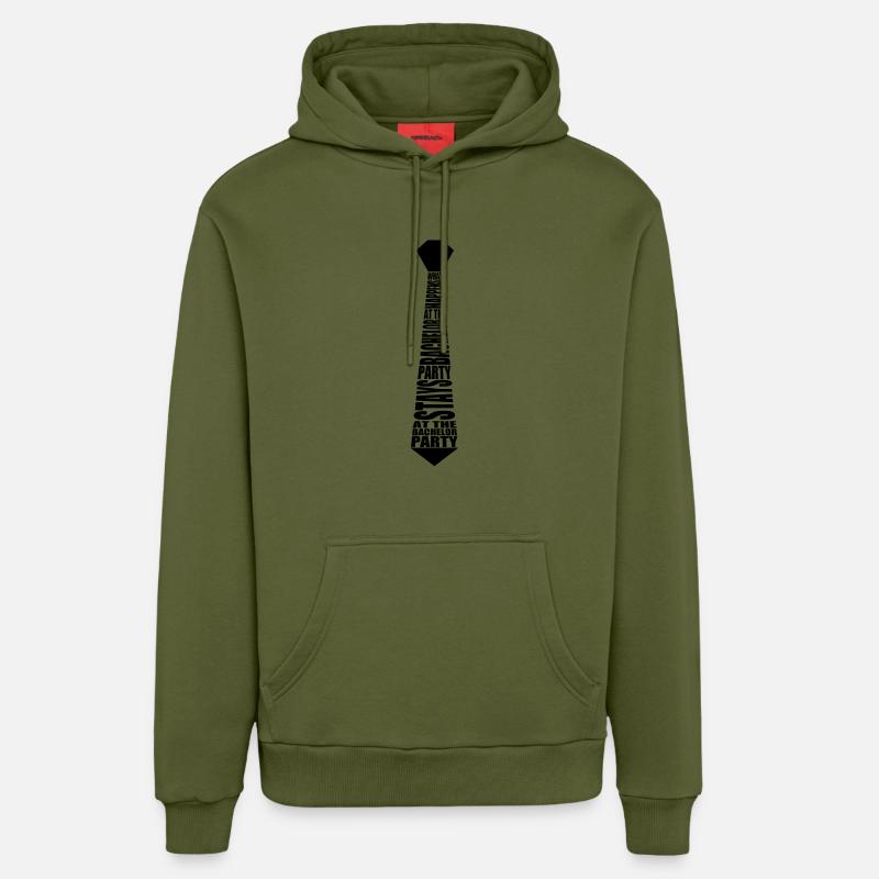 Cravate baccalauréat - Sweat à capuche bio décontracté fabriqué en UE - MOSS GREEN