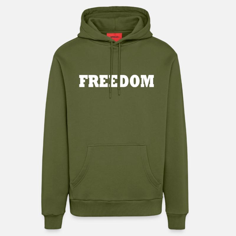 Liberté - Sweat à capuche bio décontracté fabriqué en UE - MOSS GREEN