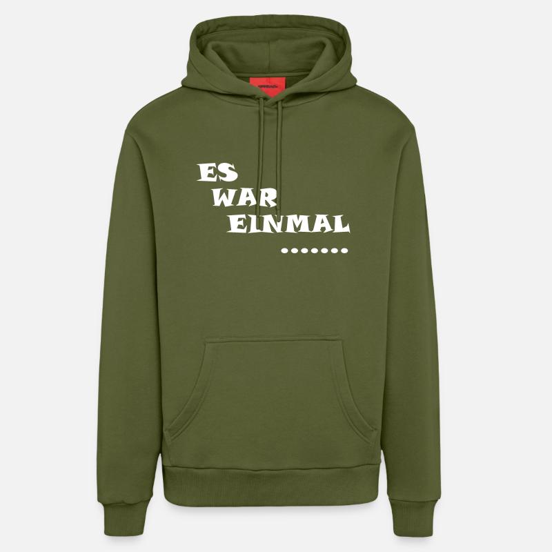 Contes de fées - Sweat à capuche bio décontracté fabriqué en UE - MOSS GREEN