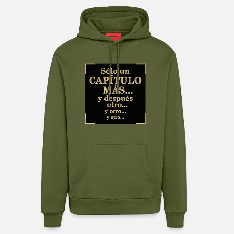 Juste un chapitre de plus - Sweat à capuche bio décontracté fabriqué en UE - MOSS GREEN