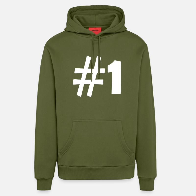 #1 - Sweat à capuche bio décontracté fabriqué en UE - MOSS GREEN