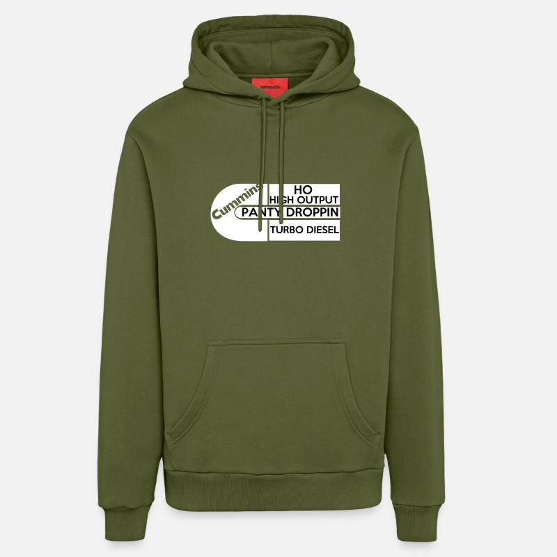 Cummins cadeau - Sweat à capuche bio décontracté fabriqué en UE - MOSS GREEN
