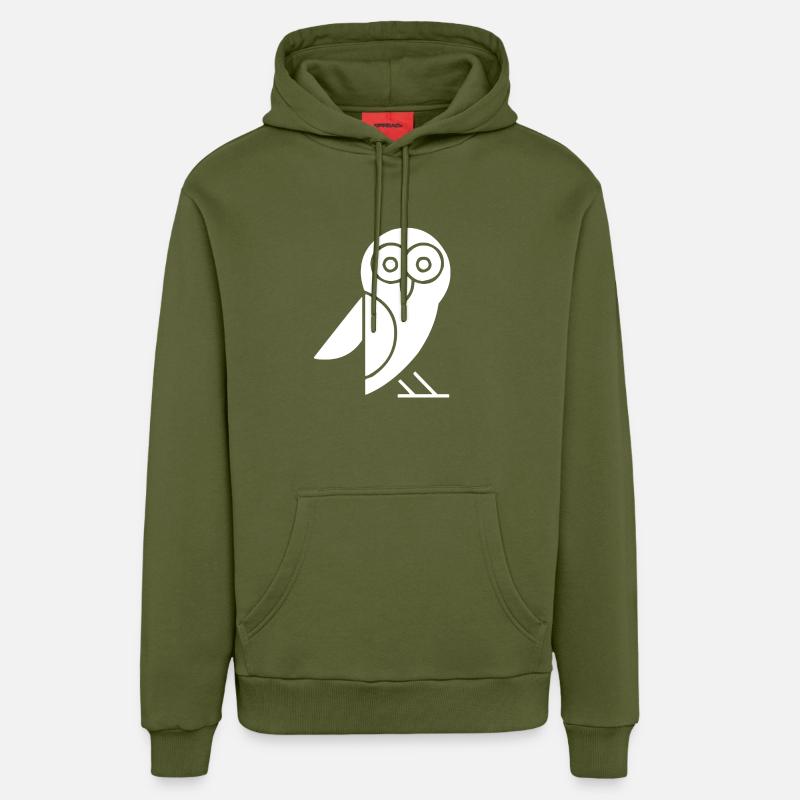 Eule - Organic Relaxed Hoodie Made in EU - MOSS GREEN