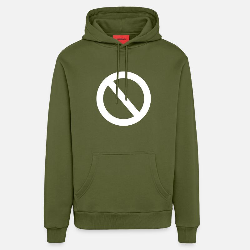 Non! - Sweat à capuche bio décontracté fabriqué en UE - MOSS GREEN