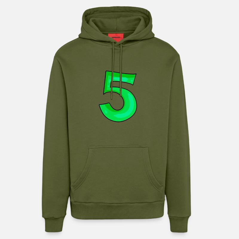 Paragraphe 5 en vert - Sweat à capuche bio décontracté fabriqué en UE - MOSS GREEN