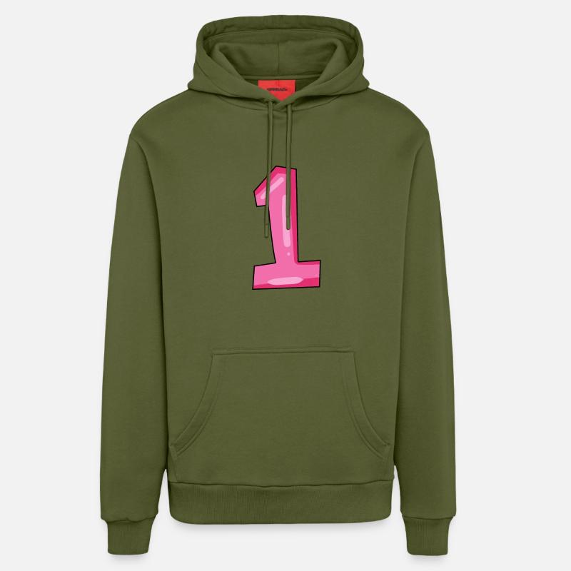 1 - Sweat à capuche bio décontracté fabriqué en UE - MOSS GREEN