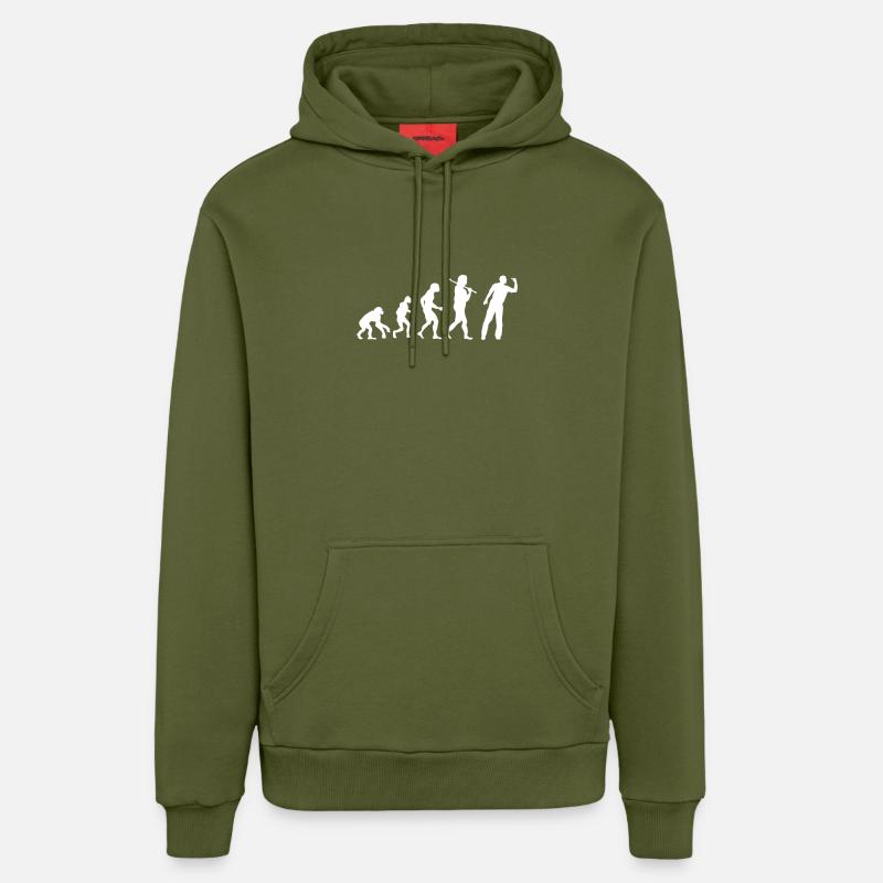 Evolution Dart - Sweat à capuche bio décontracté fabriqué en UE - MOSS GREEN