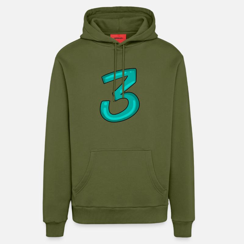 3 - Sweat à capuche bio décontracté fabriqué en UE - MOSS GREEN