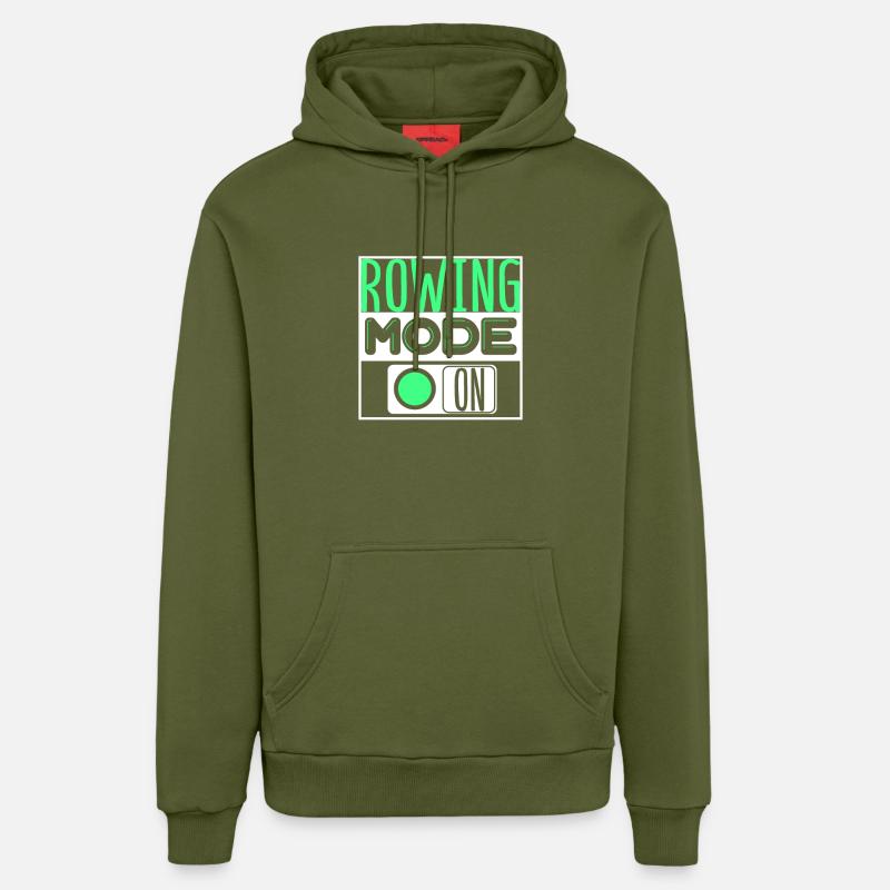 Aviron Aviron - Sweat à capuche bio décontracté fabriqué en UE - MOSS GREEN