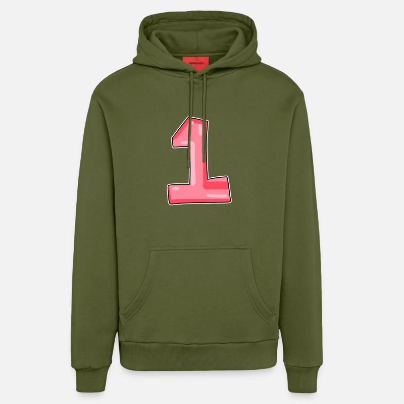 1 - Sweat à capuche bio décontracté fabriqué en UE - MOSS GREEN
