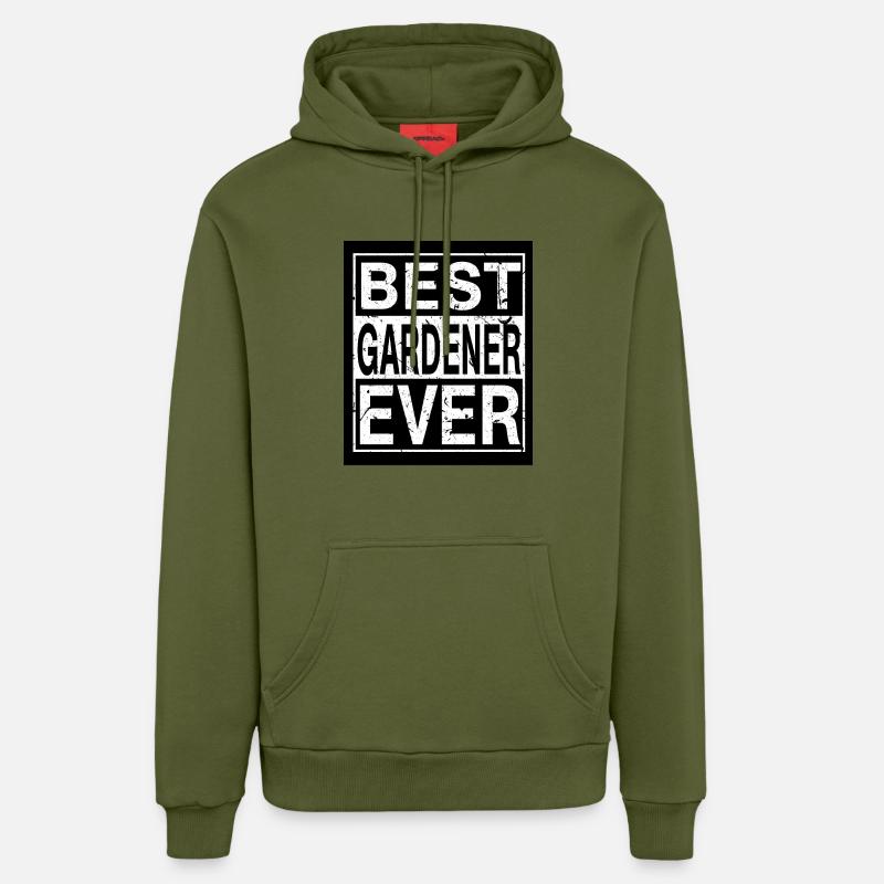 Gärtner Bester Gärtner - Organic Relaxed Hoodie Made in EU - MOSS GREEN