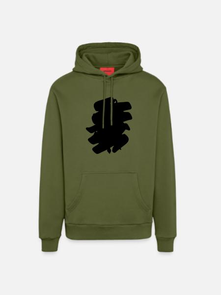 Vibe with me - Organic Relaxed Hoodie Made in EU - MOSS GREEN