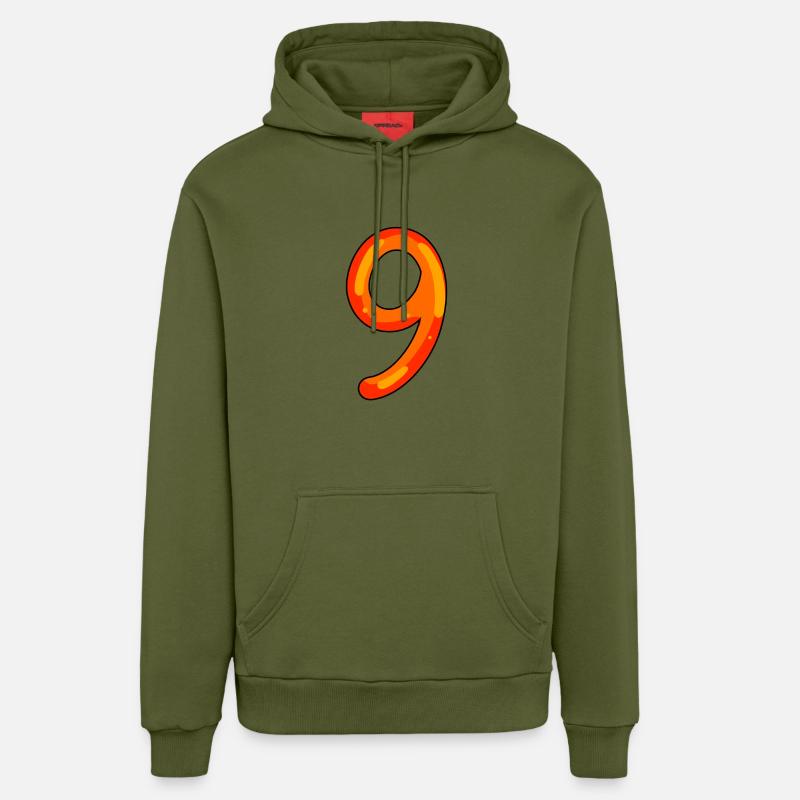 9 - Sweat à capuche bio décontracté fabriqué en UE - MOSS GREEN