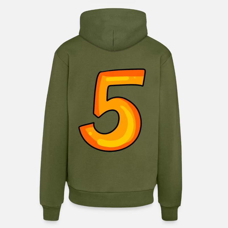 5 - Sweat à capuche bio décontracté fabriqué en UE - MOSS GREEN