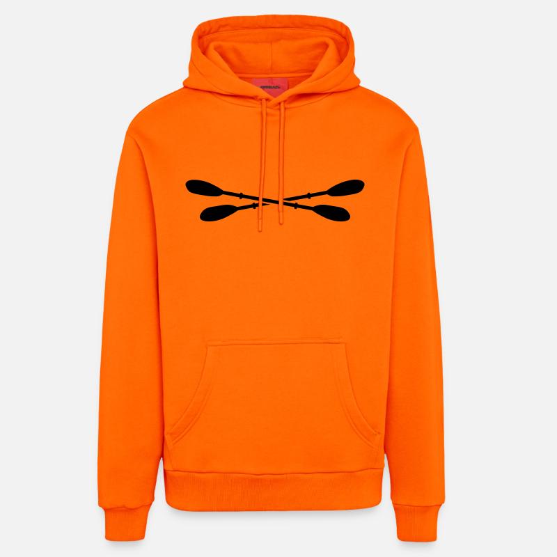 kayak - Sweat à capuche bio décontracté fabriqué en UE - SUNSET ORANGE