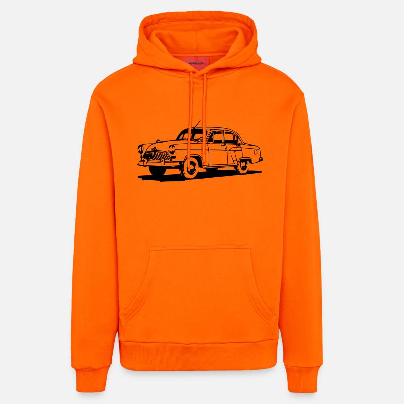 molumen-GAZ-21-2 - Sweat à capuche bio décontracté fabriqué en UE - SUNSET ORANGE