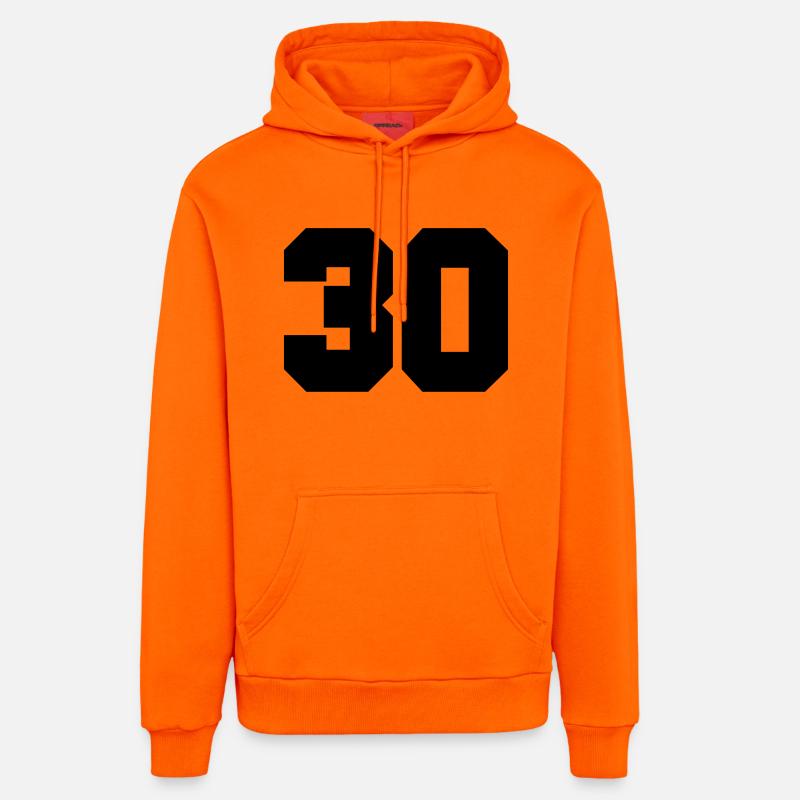 30 - Sweat à capuche bio décontracté fabriqué en UE - SUNSET ORANGE