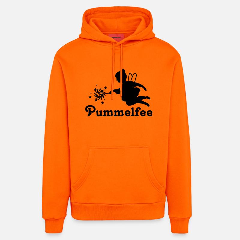 elfe_fee_pummelfee - Sweat à capuche bio décontracté fabriqué en UE - SUNSET ORANGE
