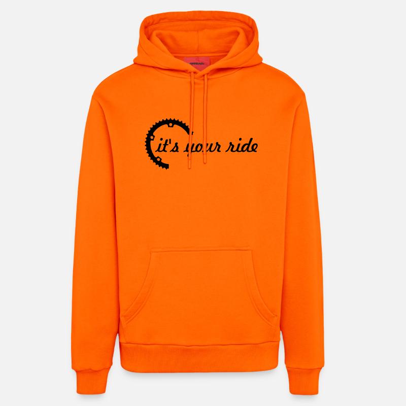c'est votre tour - Sweat à capuche bio décontracté fabriqué en UE - SUNSET ORANGE