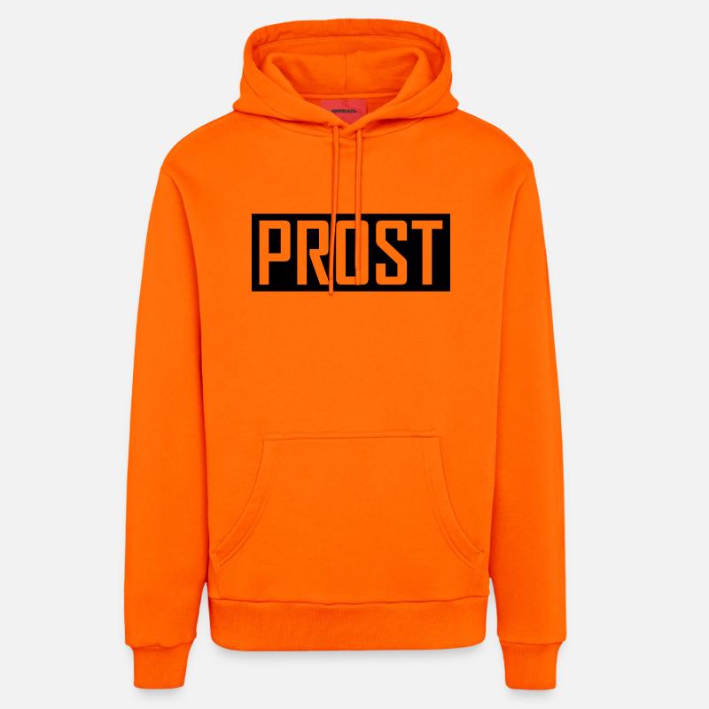 prost - Sweat à capuche bio décontracté fabriqué en UE - SUNSET ORANGE