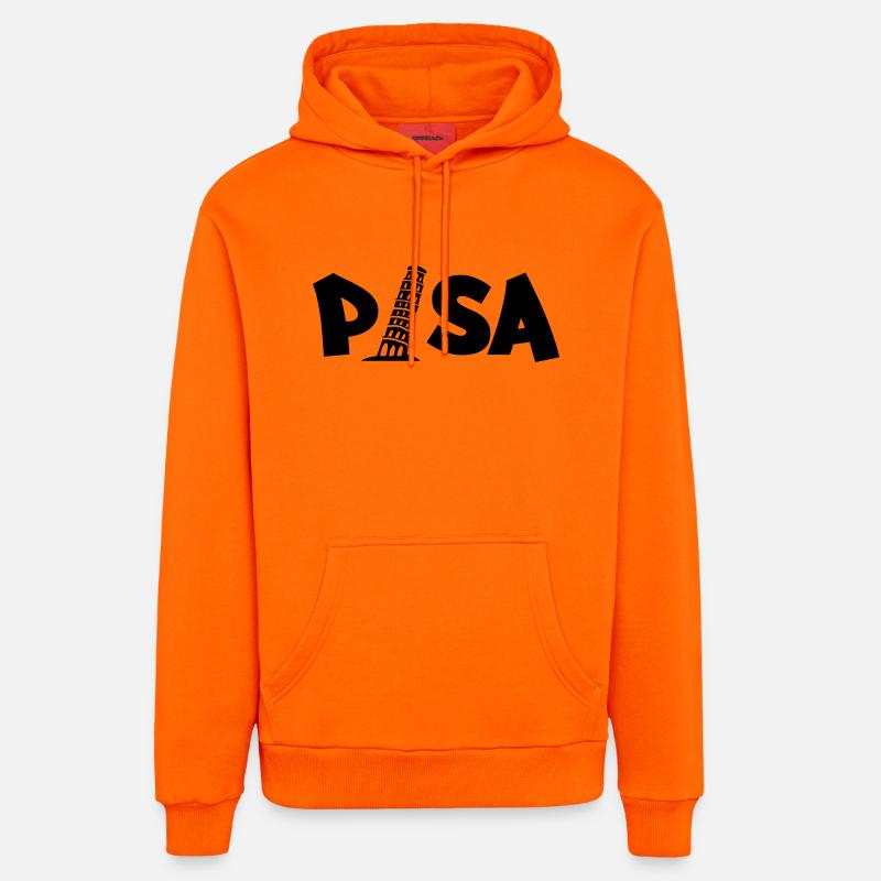 pisa_03 - Organic Relaxed Hoodie Made in EU - SUNSET ORANGE