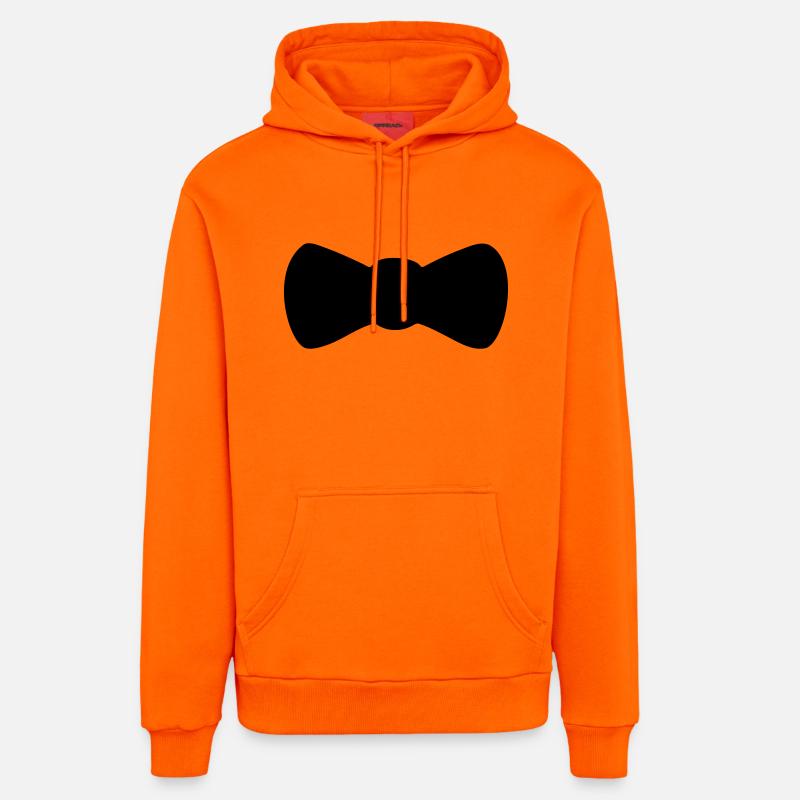 noeud de papillon - Sweat à capuche bio décontracté fabriqué en UE - SUNSET ORANGE