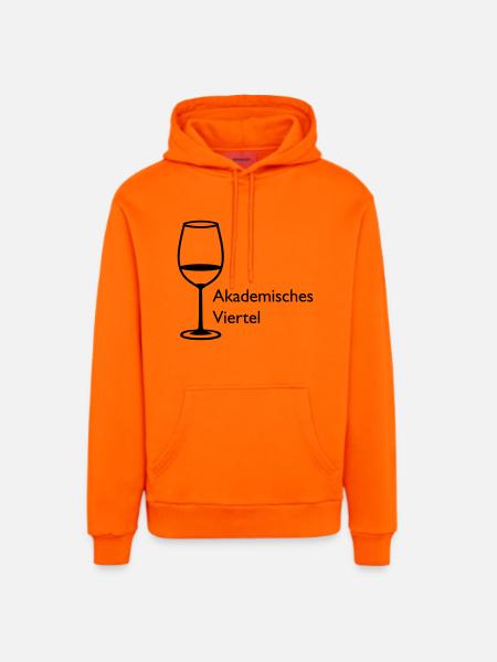 Akademisches Viertel - Organic Relaxed Hoodie Made in EU - SUNSET ORANGE