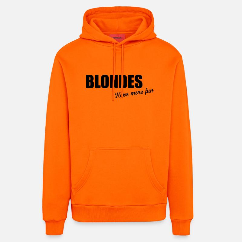 Blondes - Sweat à capuche bio décontracté fabriqué en UE - SUNSET ORANGE