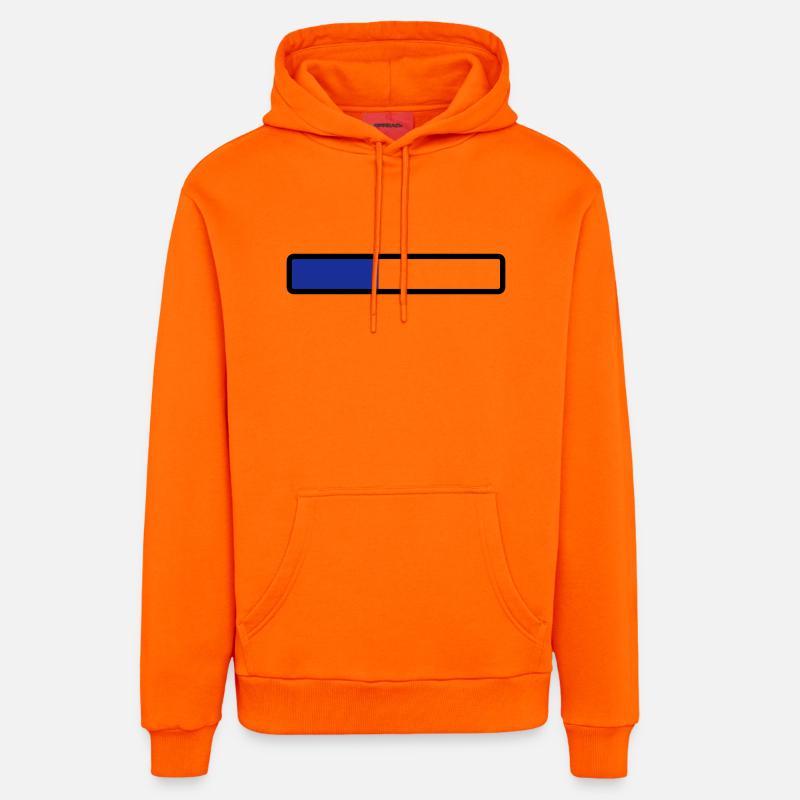 loading laden computer warten - Organic Relaxed Hoodie Made in EU - SUNSET ORANGE