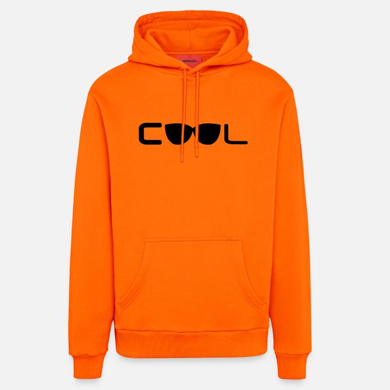 cool - Sweat à capuche bio décontracté fabriqué en UE - SUNSET ORANGE