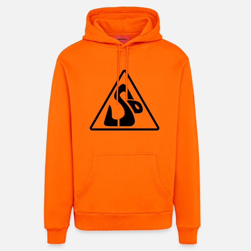 LSD Snake__V004 - Sweat à capuche bio décontracté fabriqué en UE - SUNSET ORANGE