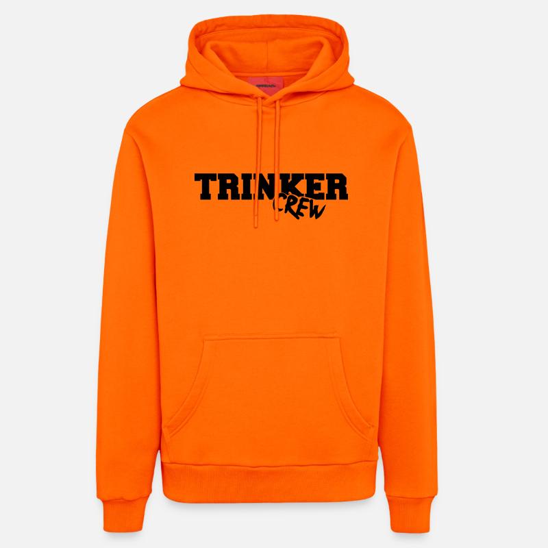 trinker_crew - Organic Relaxed Hoodie Made in EU - SUNSET ORANGE